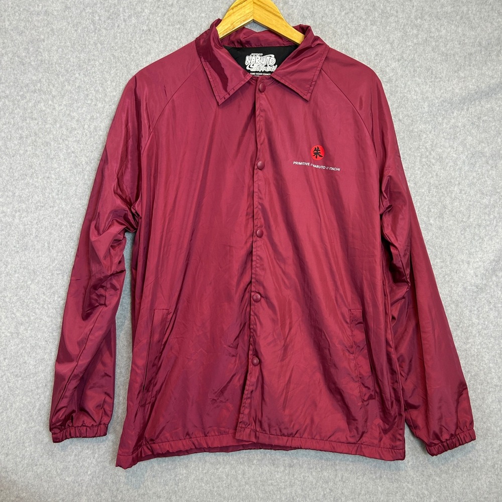 Primitive Naruto Shippuden Jacket Mens Small Itachi Satin Coaches Bomber Skate